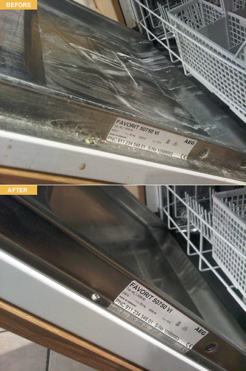 RK Specialist Cleaners before and after cleaning